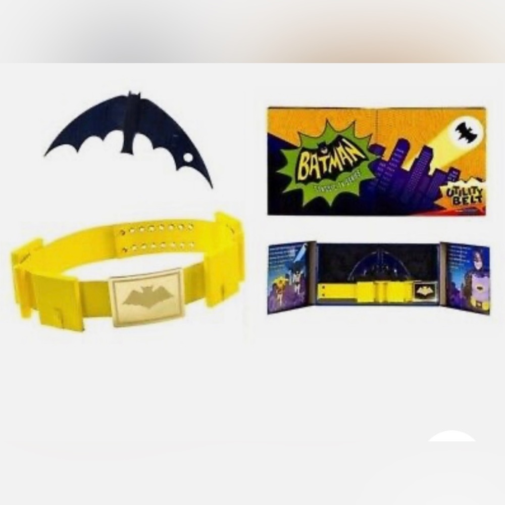 Mattel Batman TV 1966 Adam
West Costume Utility Belt +
Batarang!